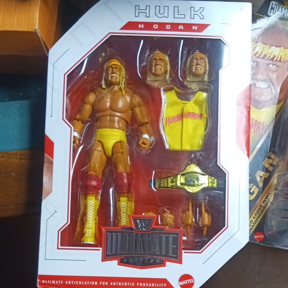 Mattel Hulk Hogan Ultimate Edition Action Figure - Yellow and Red